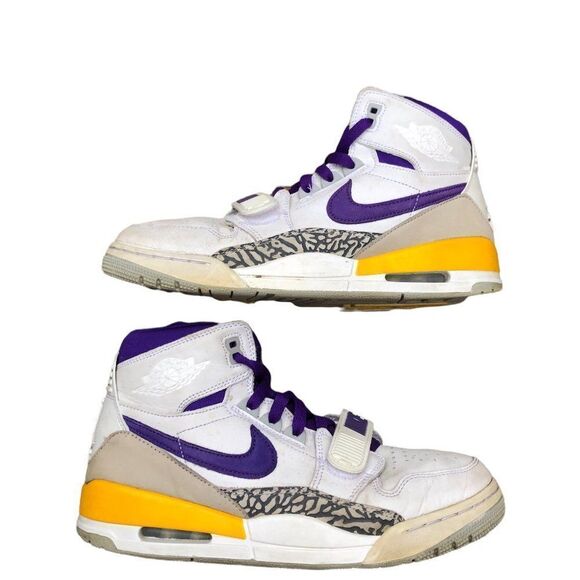 RARE 2018 Nike Air Jordan 1 Legacy 312 Lakers Size 9 - Picture 8 of 16